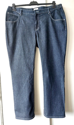 *5-POCKET-JEANS* von *JUDITH WILLIAMS*, Dunkel-Jeansblau, Größe 48/50, *NEU*