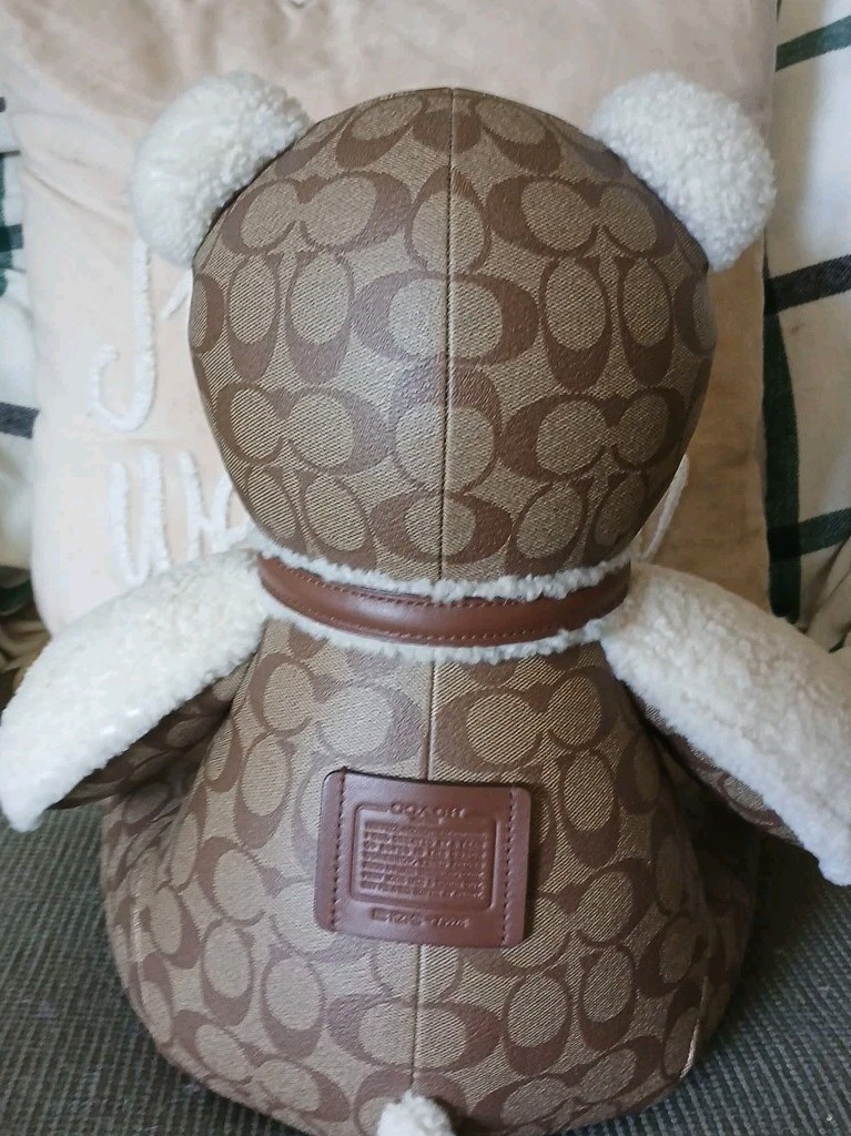 🧸 Coach Bear in Signature Canvas F75528 Collectible Retails