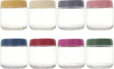 10 OZ 8Pack, Overnight Oats Jars with Lids, Glass Meal Prep Containers