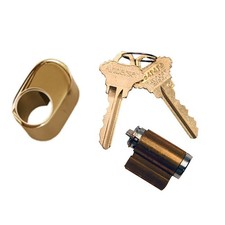 Andersen Keyed Cylinder For Frenchwood Hinged Doors High Polish Brass Door Lock