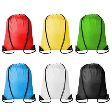 6-Pack Drawstring Backpacks – Cinch Sack for Gym, Travel, Sports, & Gifts