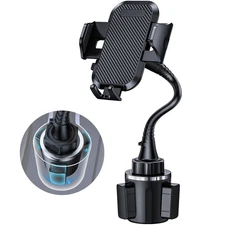 ® Upgraded Car Cup Holder Phone Mount with Extendable Base, [15-in Adjustable...