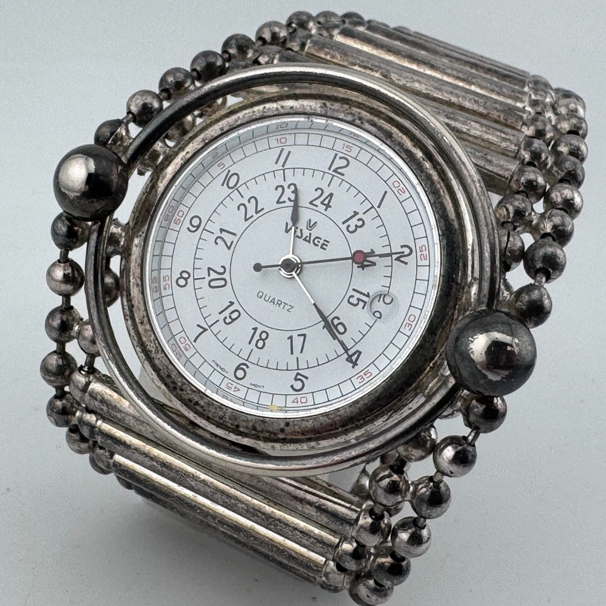 VISAGE Curvex Swarovski Crystal Watch Swarovski Watch Crystalline Hours Black – Watches & Crystals main image 2