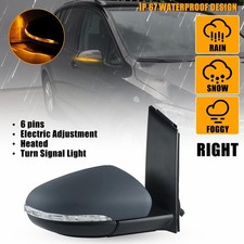 Right Side Heated Electric Wing Door Mirror Primed N/S For VW Touran MK2 2010-15