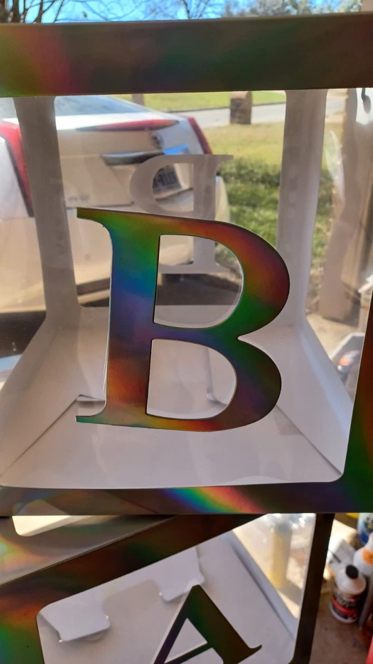 Letras plateadas para bebés Foto 4 de 4