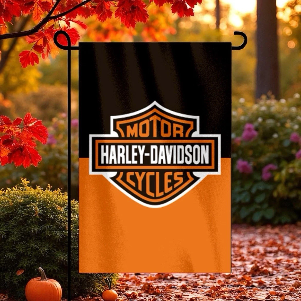Haarleyy Davidson Garden Flag