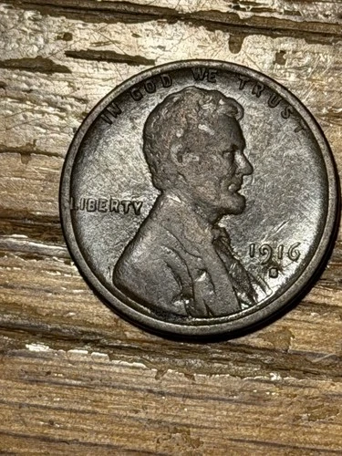 1916 S - Lincoln Wheat Penny -VG+