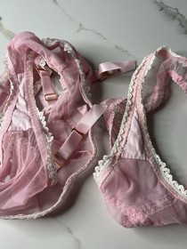 Agent Provocateur Lace Panty and Panty Garter Set Knickers Forever S