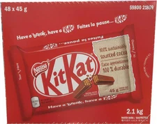 Nestle Kit Kat Chocolate Bars, 48ct X 45g/1.6 oz