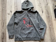 Cactus Jack by Travis Scott x Air Jordan Nike Grey Suede hoodie size Large