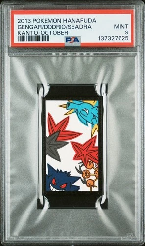 2013 POKEMON HANAFUDA KANTO OCTOBER DODRIO/GENGAR/SEADRA PSA 9