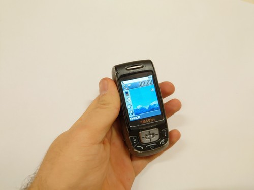 Samsung SGH D500 grau entsperrt Handy einfacher Basisschieber kleiner Sammler - Bild 1 von 12