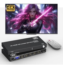 Video Wall Controller 2X2,4K HDMI Video Wall ...