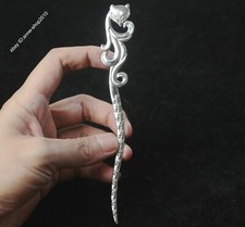 Chinese Tibetan Silver Hairpin Pendant Antique Miao silver Hairpin Collect