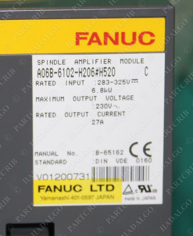 Fanuc A06B-6102-H206#H520 Spindle Amplifier Module NEW | eBay Fanuc A06B-6102-H206#H520 Spindle Amplifier Module NEW | eBay