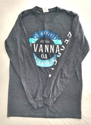 Delta Pro Weight Official Standard Gray Savannah Georgia Long Sleeve T Shirt S - Picture 6 of 11