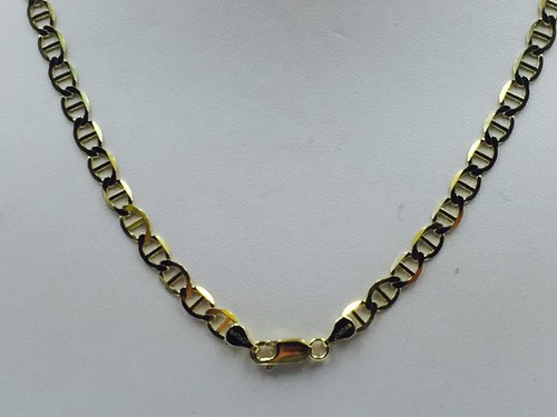 14k solid Yellow Gold Anchor Mariner chain/necklace 5.4MM 12 grams 24" - Picture 10 of 17