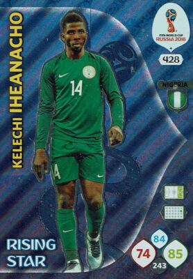 Panini Adrenalyn XL World Cup 2018 Russia WM Nr. 428 Rising Star Iheanacho