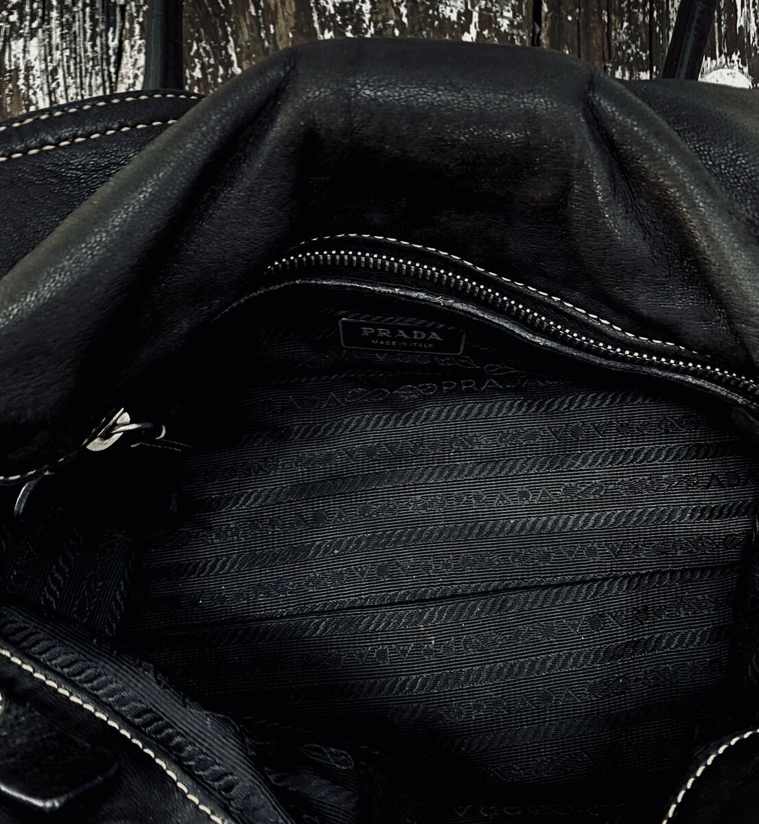 PRADA Vintage Black Tessuto Nylon Leather Satchel Handbag | eBay PRADA Vintage Black Tessuto Nylon Leather Satchel Handbag | eBay