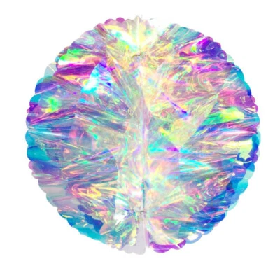 5x Shining Pompoms Honeycomb Balls Wedding Birthday Party Hanging Decorations