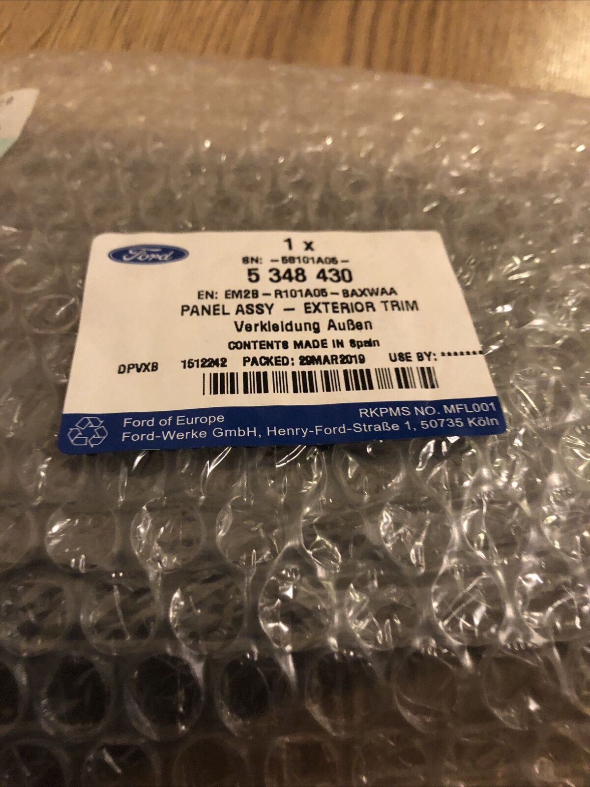 Genuine Ford Exterior Trim Panel 5348430 for sale online | eBay