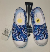 NEW Nautica Blue Tie Dye Leven 11 Slip On Water Shoes Size 11 Kids Children