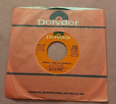 Ollie & Jerry 45 Breakin'... There's No Stopping Us / Showdown 1984 Polydor ex