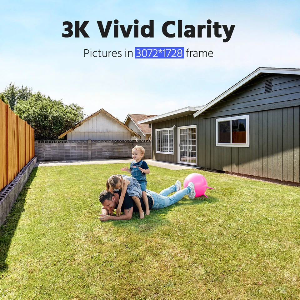 Cámara IP de seguridad de audio bidireccional ANNKE 3K PoE C500X 5 MP exterior AI color noche Foto 3 de 4