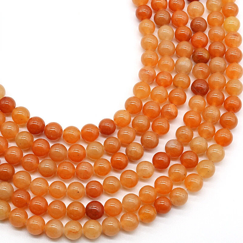 50 Strand 15" Wholesale Natural Red Aventurine Stone Round Loose Beads8MM DIY - Изображение 3 из 4