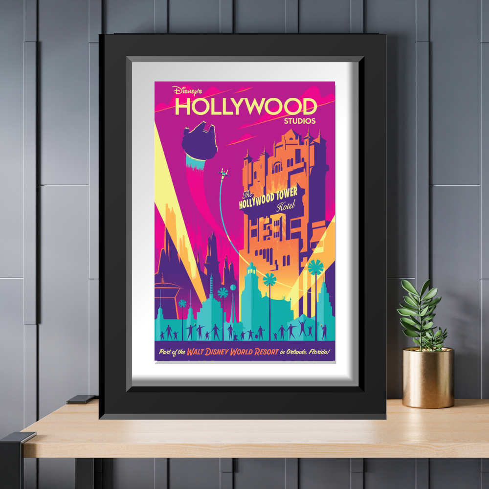 Walt Disney World Hollywood Studios 40th Tower of Terror 13x19 MATTE 13x19