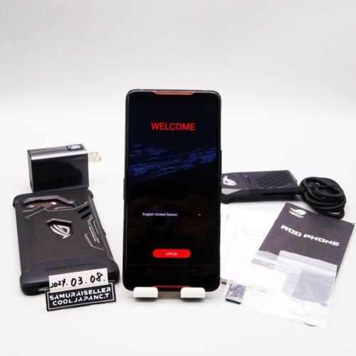 ASUS ROG Phone ZS600KL 512GB Black Unlocked Gaming Phone DUAL SIM Japan Used - Picture 1 of 12