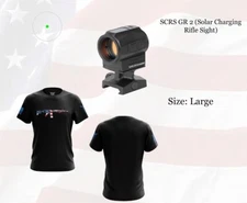 Holosun SCRS Solar Charging System 2 MOA Green Dot Rifle Sight - SCRS-GR-2