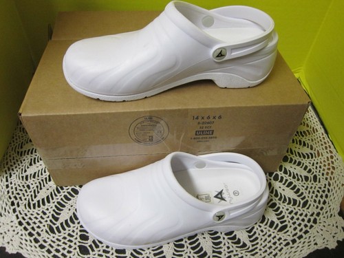 anywear white clogs