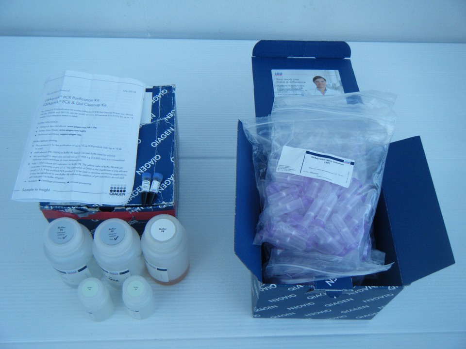 2 Qiagen Qiaquick PCR Purification Kit (partial). #28106. Spin Columns ...