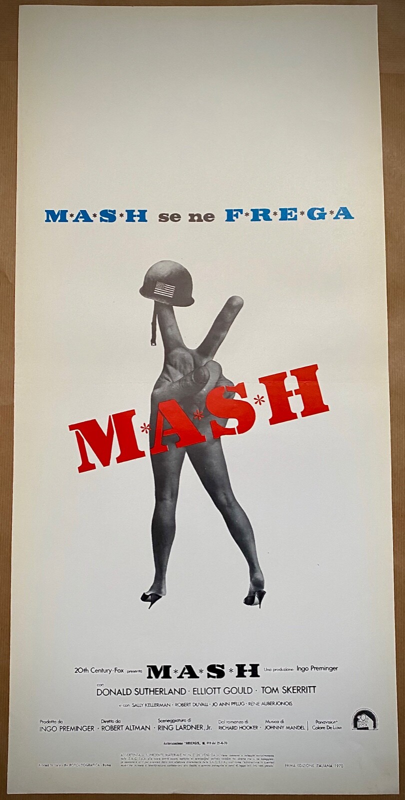 Locandina originale film M*A*S*H (1970) - Regia di Robert Altman