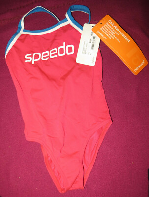 Badeanzug - Speedo Junior - fuchsia - Größe 4J - Bademode Kinder - NP: 20  