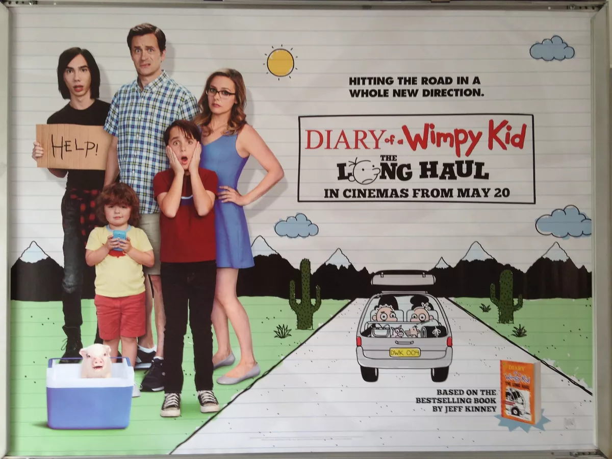 Cinema Poster DIARY OF A WIMPY KID THE LONG HAUL 2017 Quad