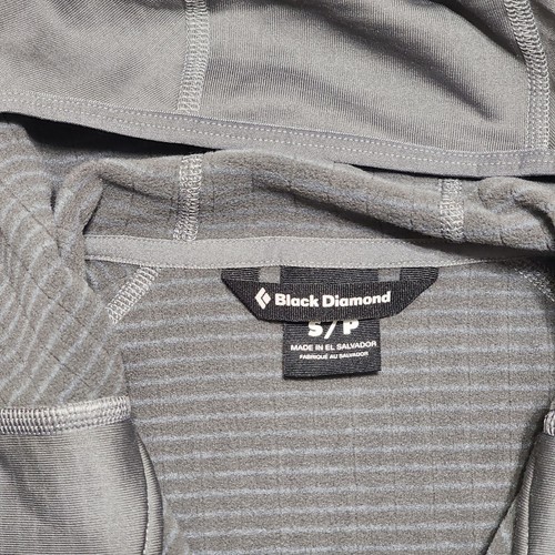 Black Diamond Factor Fleece Hoodie Full Zip Mens Small Grey Gray New NWT $169.95 - Afbeelding 4 van 15