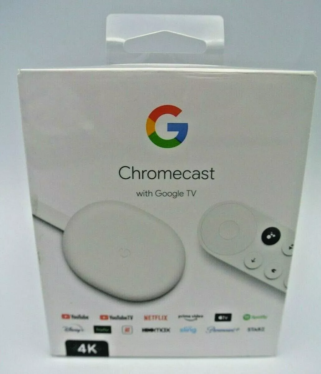 Google Chromecast with Google TV 4K HDR Streaming Media Player