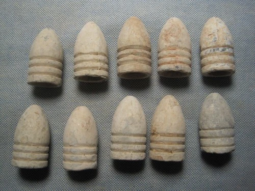 10 Dug Civil War Dropped Bullets from Fort Fisher