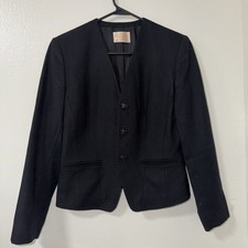 Vintage Pendleton Blazer 100 Wool black Women s size 8 Made In USA