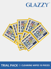100 or 10 Disposable Glasses Cleaning Towels and Anti-Fog Wipes Are Used for Gla