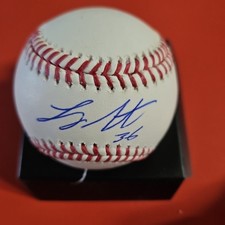 LOGAN GILBERT AUTOGRAPHED SIGNED RAWLINGS OML BASEBALL SEATTLE MARINERS BECKETT