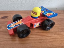 VINTAGE JEAN WEST GERMANY TOY RACING CAR AND DRIVER.