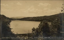 Hanover, Maine ME Howard's Lake, Indian Rock Camps Original Vintage RPPC