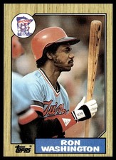 1987 Topps Ron Washington Minnesota Twins #169