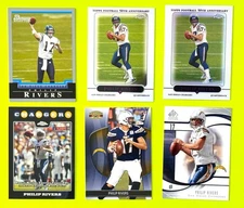 2004 Bowman Philip Rivers RC San Diego Chargers Lot North Carolina State Colt