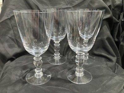 William Yeoward Crystal Fanny Water Goblet Glasses Set of 4 - 7 5/8''