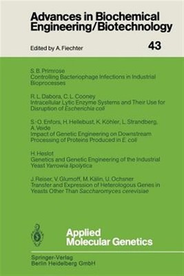 Applied Molecular Genetics, Paperback by Reiser, J. (EDT); Cooney, C. L. (CON...