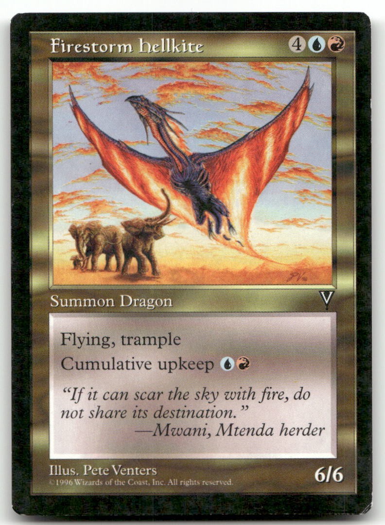 Firestorm Hellkite (MP) Visions VIS Magic MTG